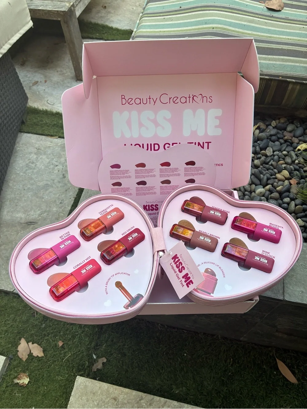 Beauty Creations Kiss Me Liquid Gel Tint Set - Pink Shades